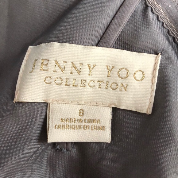 Jenny Yoo grey gown size 8 - Picture 7 of 7